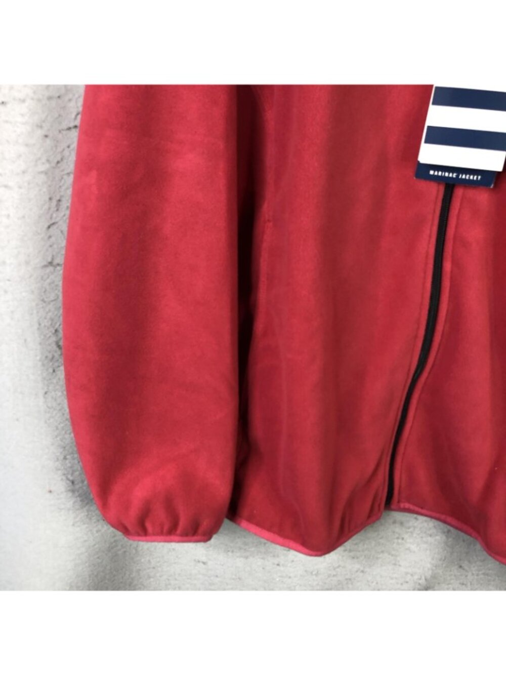 Lands' End Jacket Womens 1X Red Fleece Marinac WindCheck Zip Water Resistant - Picture 10 of 16